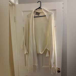 Cream shawl